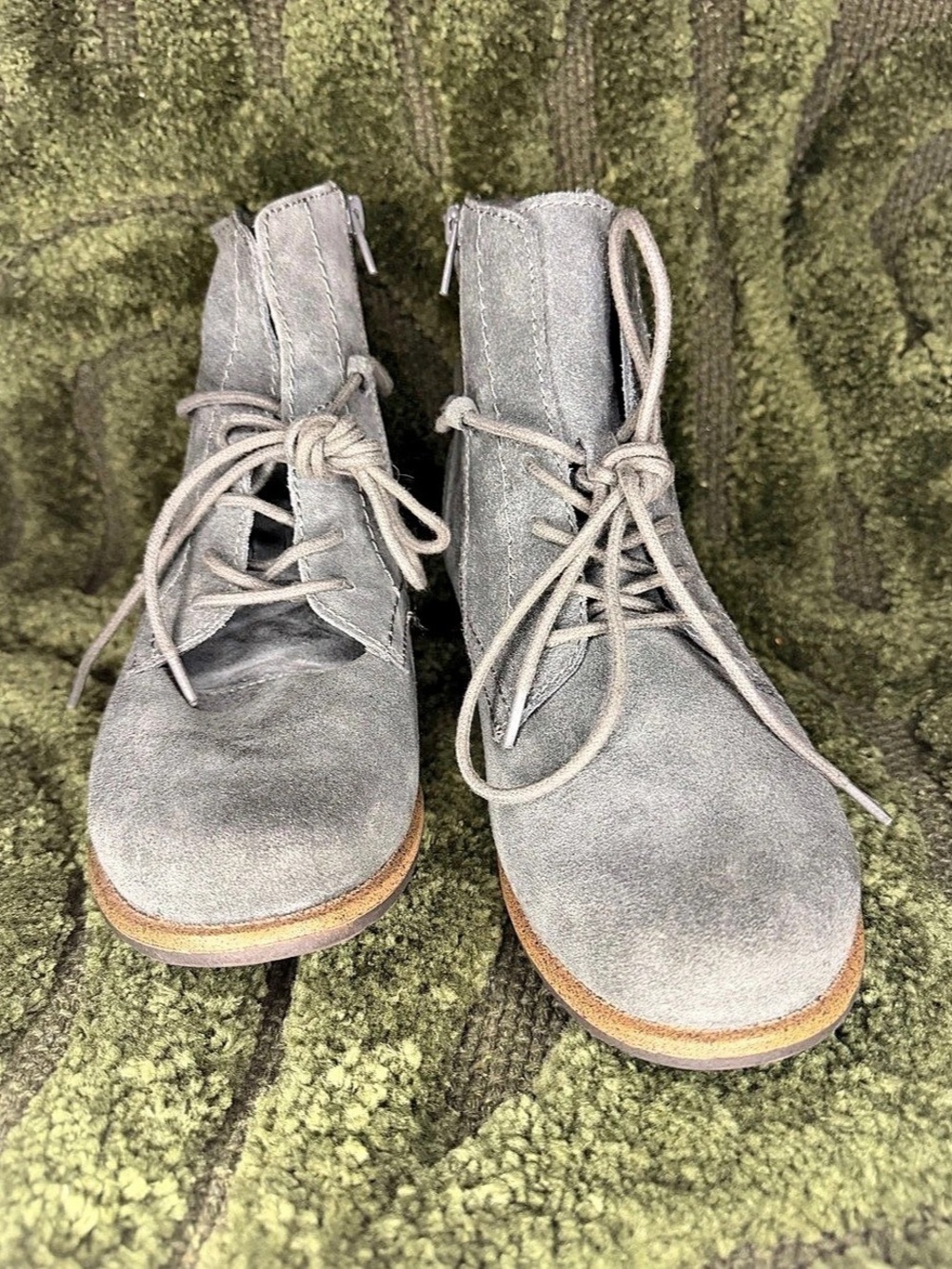 Dr. Martens Gray Lace-Up Ankle Boots